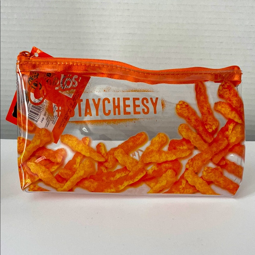 2/$20 Cheetos #StayCheesy Clear & Orange Kids Travel Bag